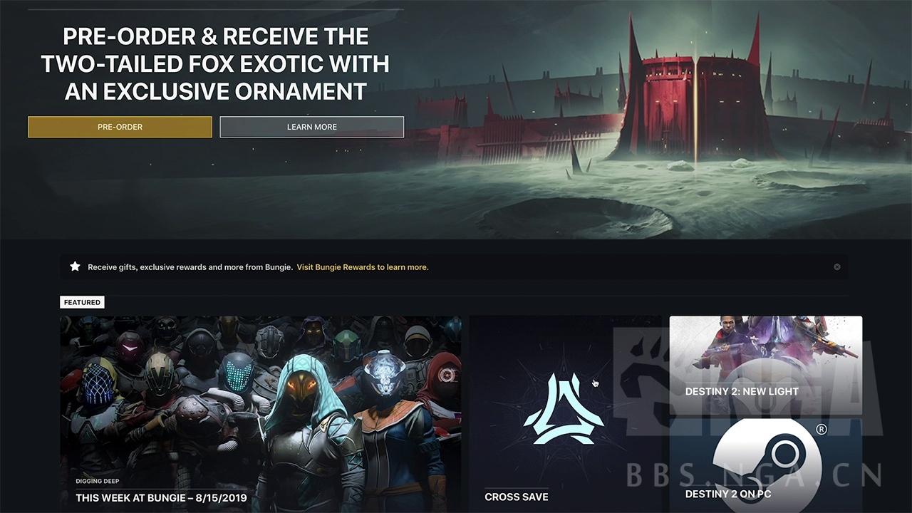 在棒鸡主页www.bungie.com的cross sav