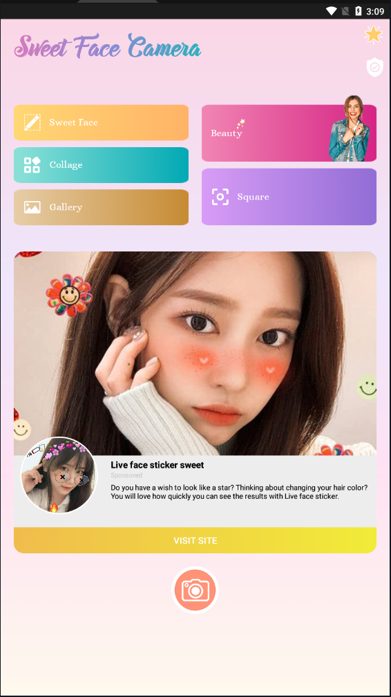 甜颜相机sweetfacecamera2022最新版